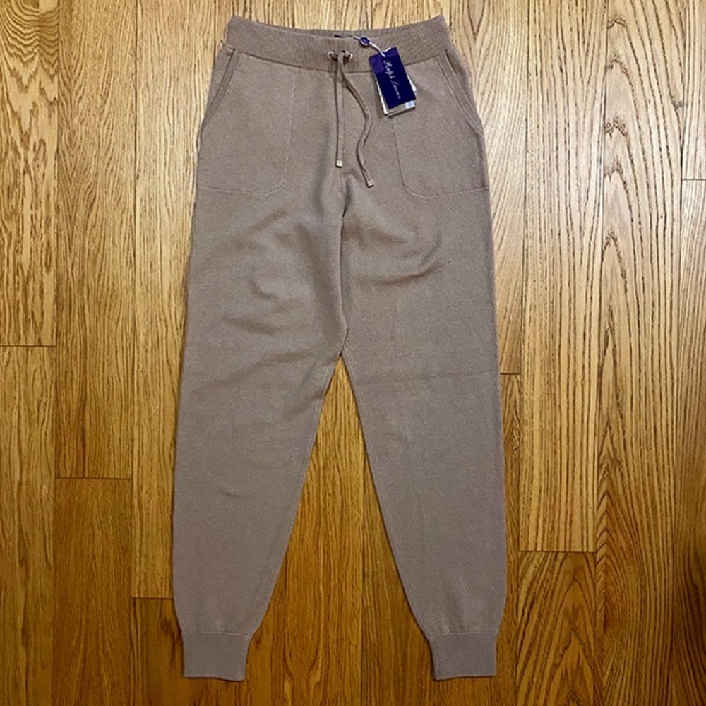 Ralph Lauren Collection Cashmere sweatpants camel tan size M - New with tags NWT